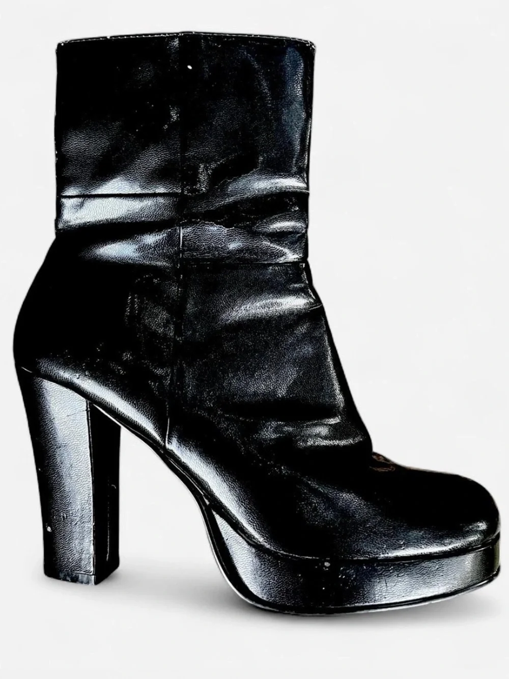 Y2K Bongo Platform Black High-Heel Boots